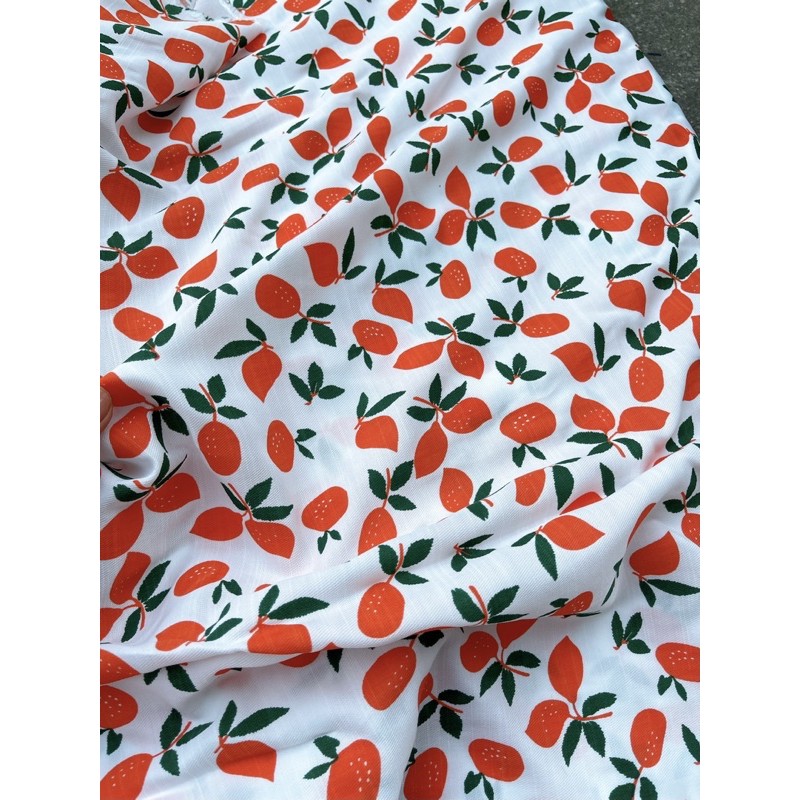 vải đũi siêu mềm quả xoài