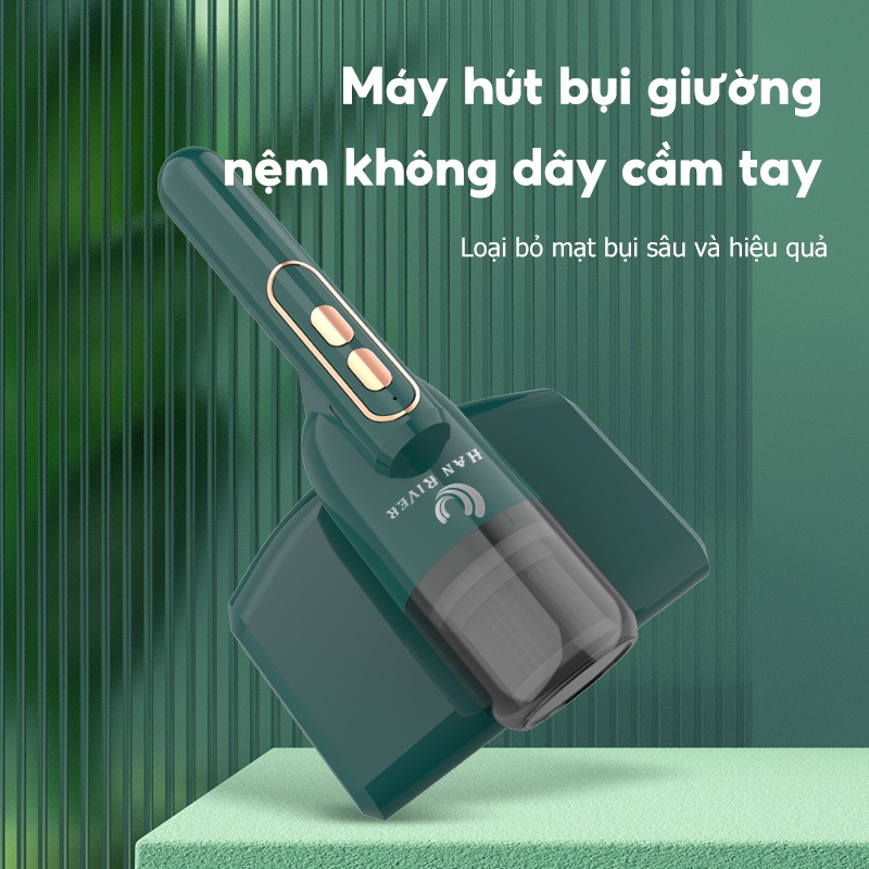 Máy hút bụi giường nệm HAN RIVER diệt khuẩn UV tùy chọn màu sắc - Hàng chính hãng