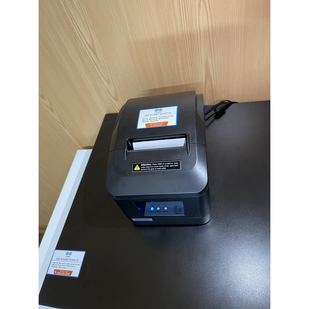 Máy In Đơn Livestream,  Máy in bill, hóa đơn nhiệt khổ K80 Xprinter D200UL Mạng Lan + USB (In điện thoại + Máy Tính)