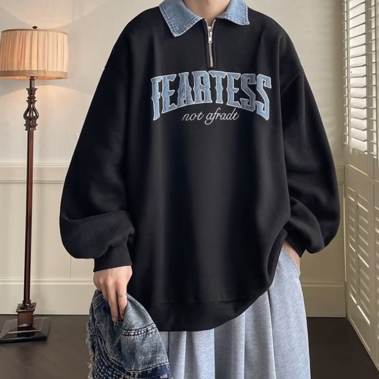 Áo Thun Polo Tay Dài In Chữ Kỹ Thuật Số Phong Cách Hàn Quốc Đơn Giản Thời Trang Mùa Thu 2022 [M-3XL]