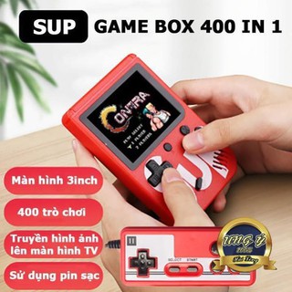 Máy chơi game 4 nút cầm tay 400 trò chơi sup game box 400 in 1 Plus một và hai người chơi