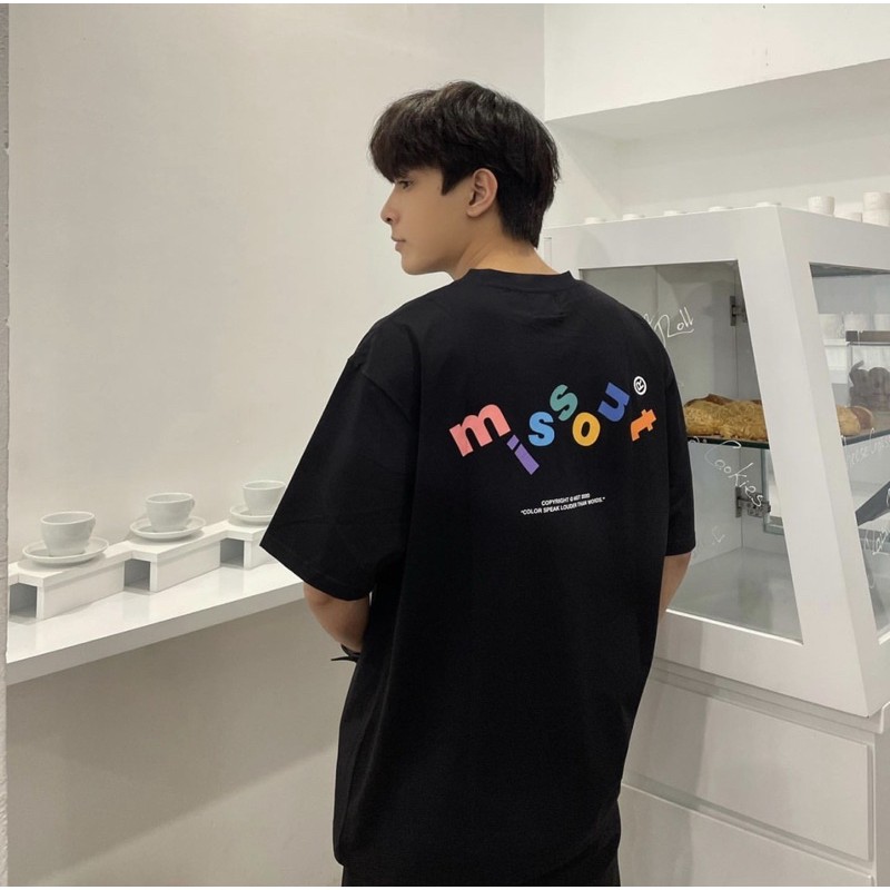Áo thun Missout logo 7 màu cotton