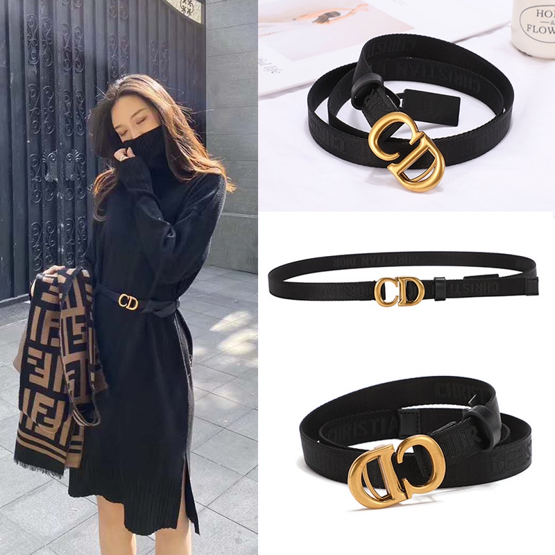 Thắt lưng da màu sáng đơn giản thời trang Hàn Quốc cho nữ