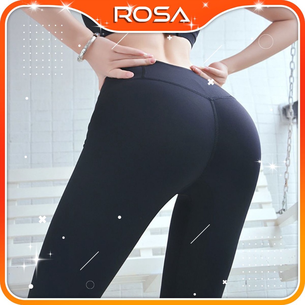 Quần Legging Gen Bụng Chun Sườn Siêu Ôm Vòng 2 Đẹp Lung Linh 2020 ROSA