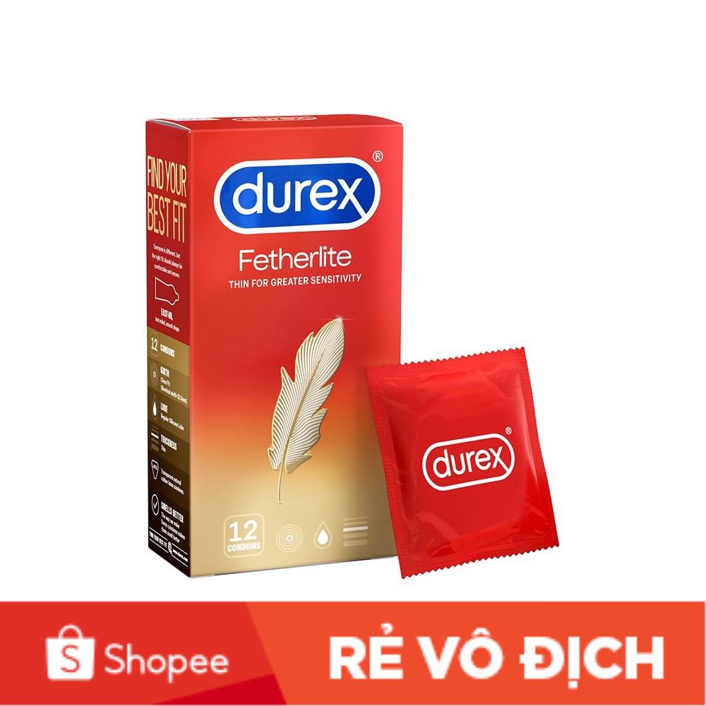 Bao Cao Su Fetherlite của hãng Durex , Mỏng, thêm chất bôi trơn -Hàng  Chính Hãng _Nhi_Store3