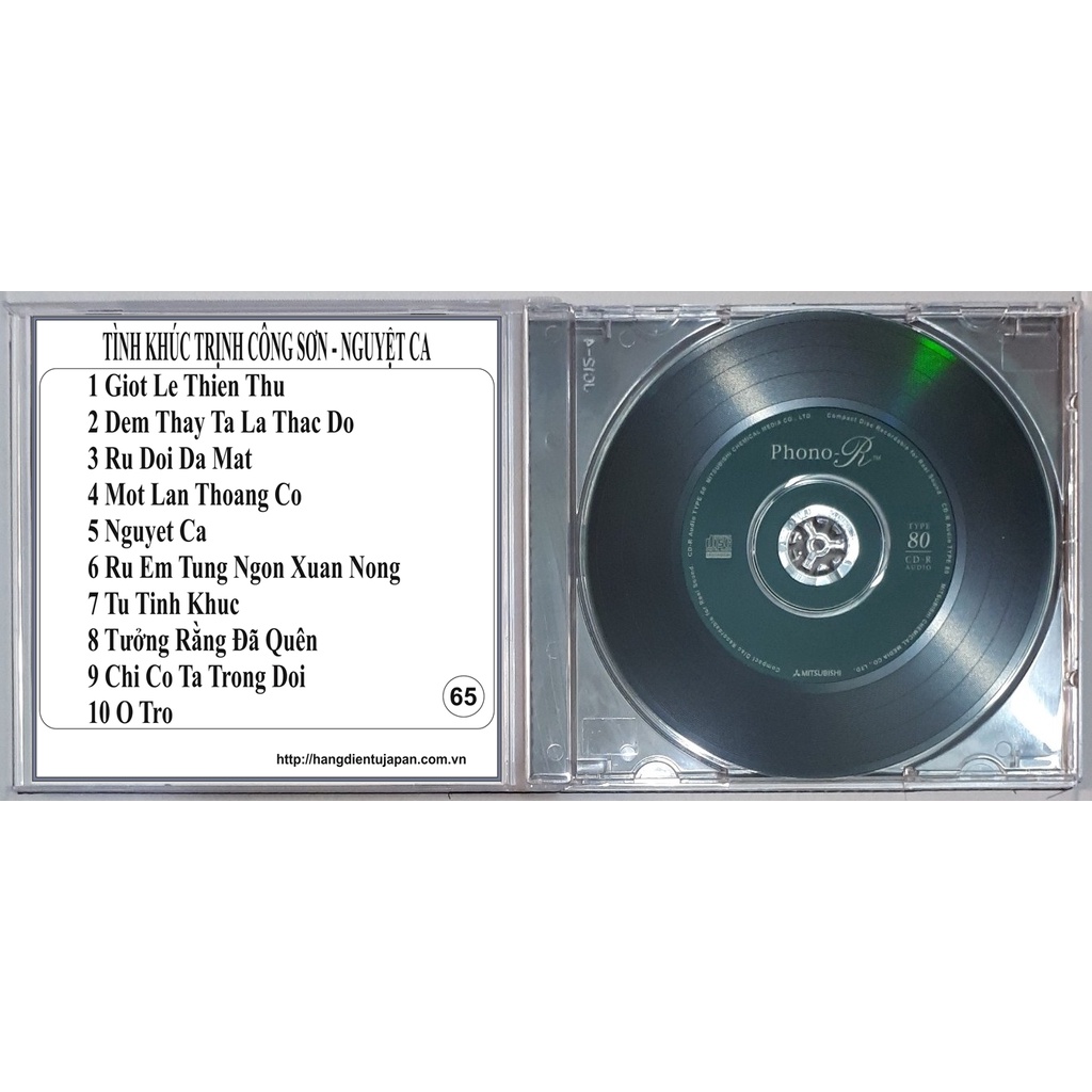 Bộ 5 đĩa cd nhạc trịnh công sơn