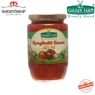Sốt Mì spaghetti Golden Farm Hũ 370G vị truyền thống GOODYSHOP