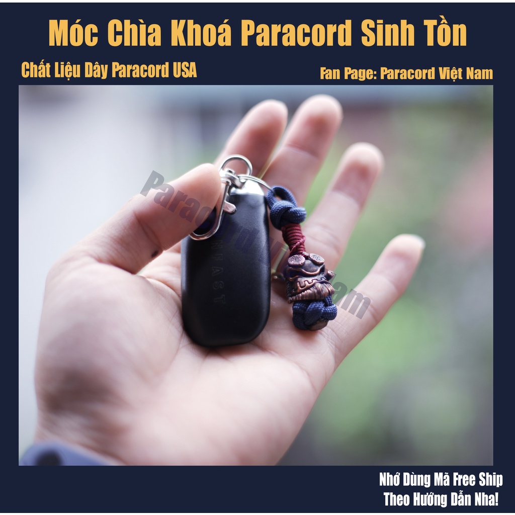 Móc chìa khoá Paracord Sinh Tồn