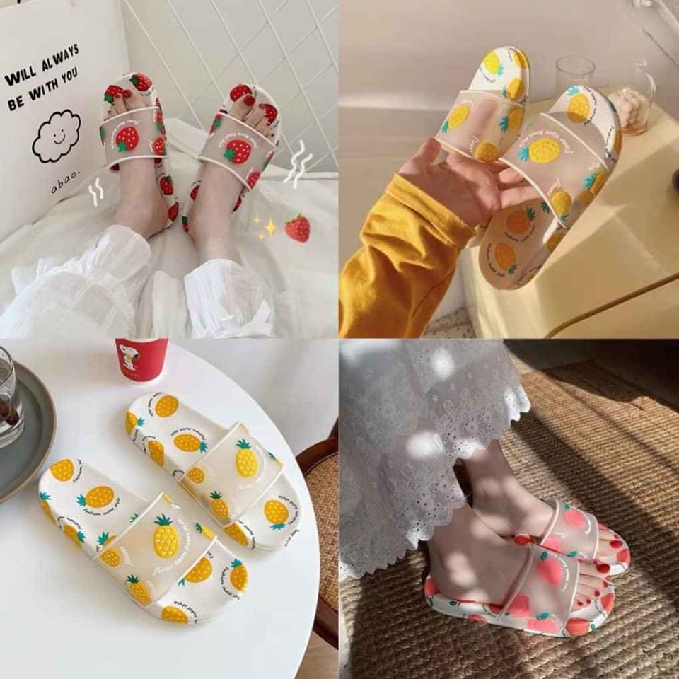 dép in hình trái cây