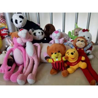 Gấu bông báo hồng, gấu,pu, khỉ, gấu trúc