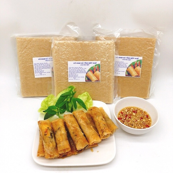 Vỏ ram hà tĩnh loại đặc biệt hút chân không khoảng 50 lá bánh ram làm chả giò vỏ nem rán vỏ chả ram gói sủi cảo chiênhi