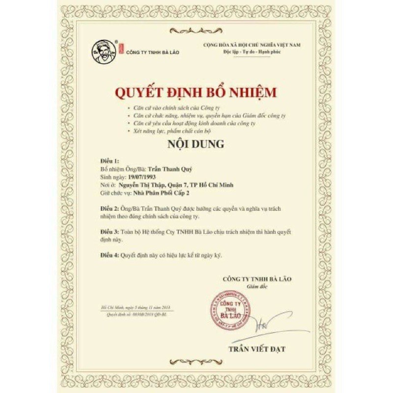 Serum tái tạo cao cấp Bà Lão