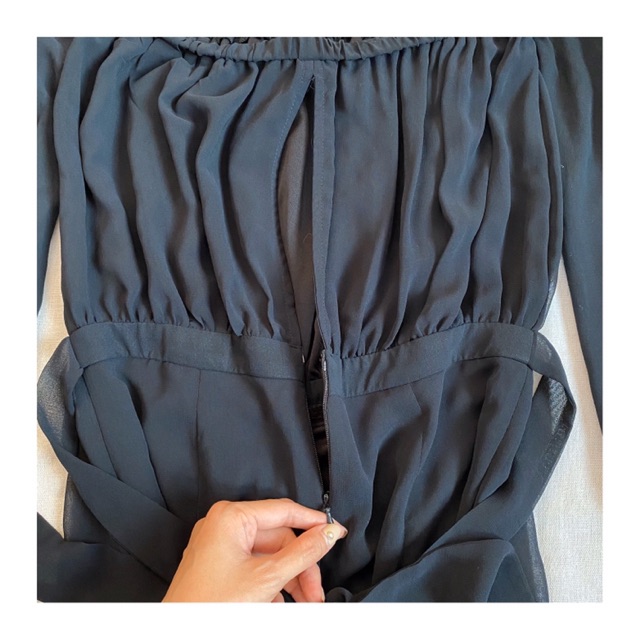 COMBO KHACH Jumpsuit voan bẹt vai khoét lưng