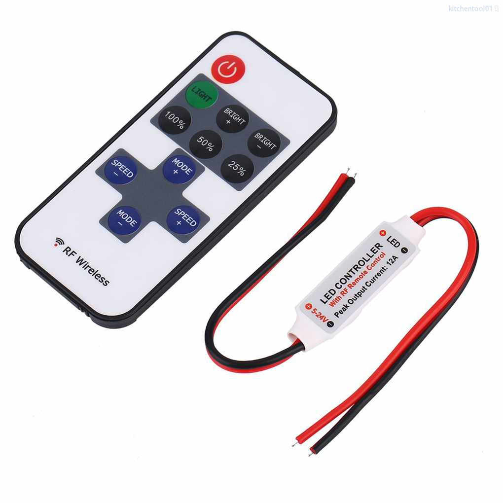 Bộ Điều Khiển Từ Xa Không Dây 12v Rf Cho Dây Đèn Led Mini Botool01