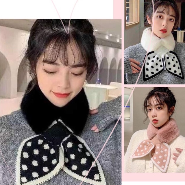 KHĂN LÔNG NƠ CỔ, KHĂN QUÀNG CỔ LÔNG BUỘC NƠ LOẠI MỚI NHẤT 2020-xinh shop