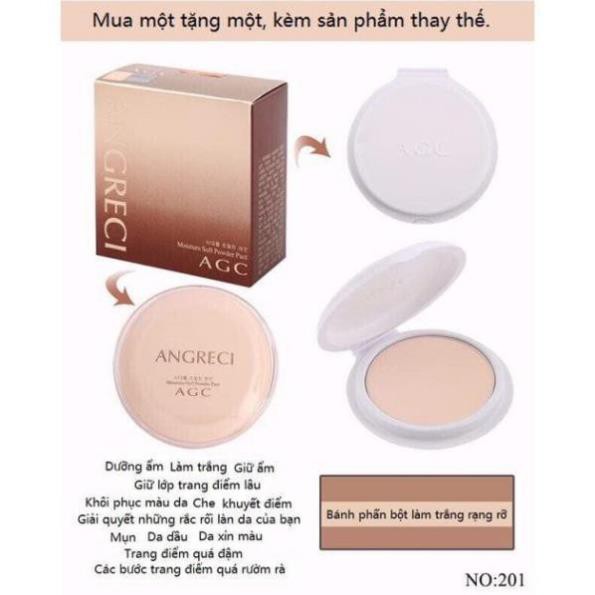 Phấn phủ ANGRECI AGC kèm dầu, siêu mịn Hàn Quốc 10g