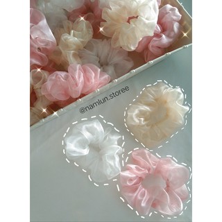 SCRUNCHIES - DÂY CỘT TÓC VẢI VOAN KÍNH ĐỒNG GIÁ 12K