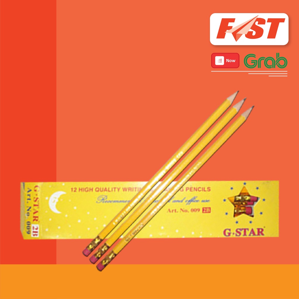 [Nowship] Bút Chì Gỗ 2B Gstar 1 Cây