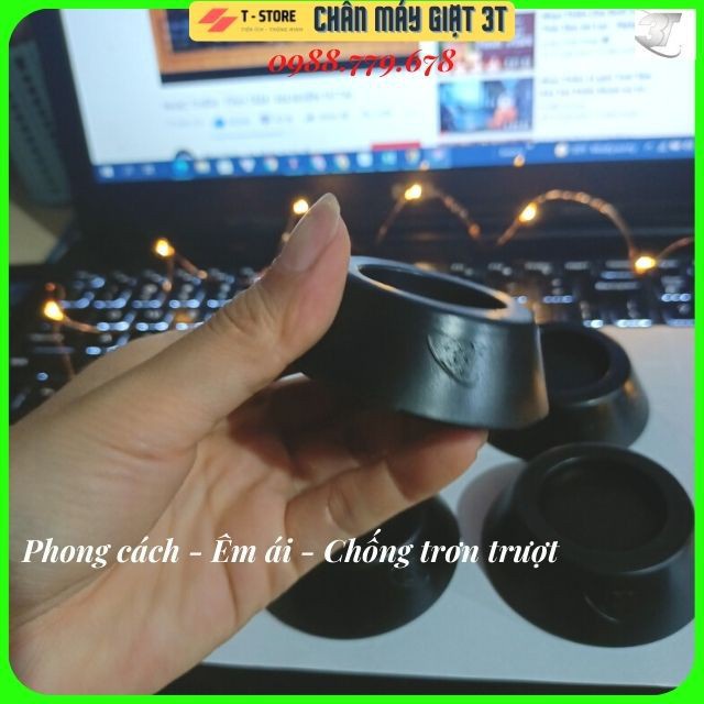 Hàng VN Chất Lượng Cao Bộ 4 chân đế kê chống rung đệm cao su  Siêu Bền chống trượt, chống ồn Máy Giặt, Tủ Lạnh, Máy Sấy.