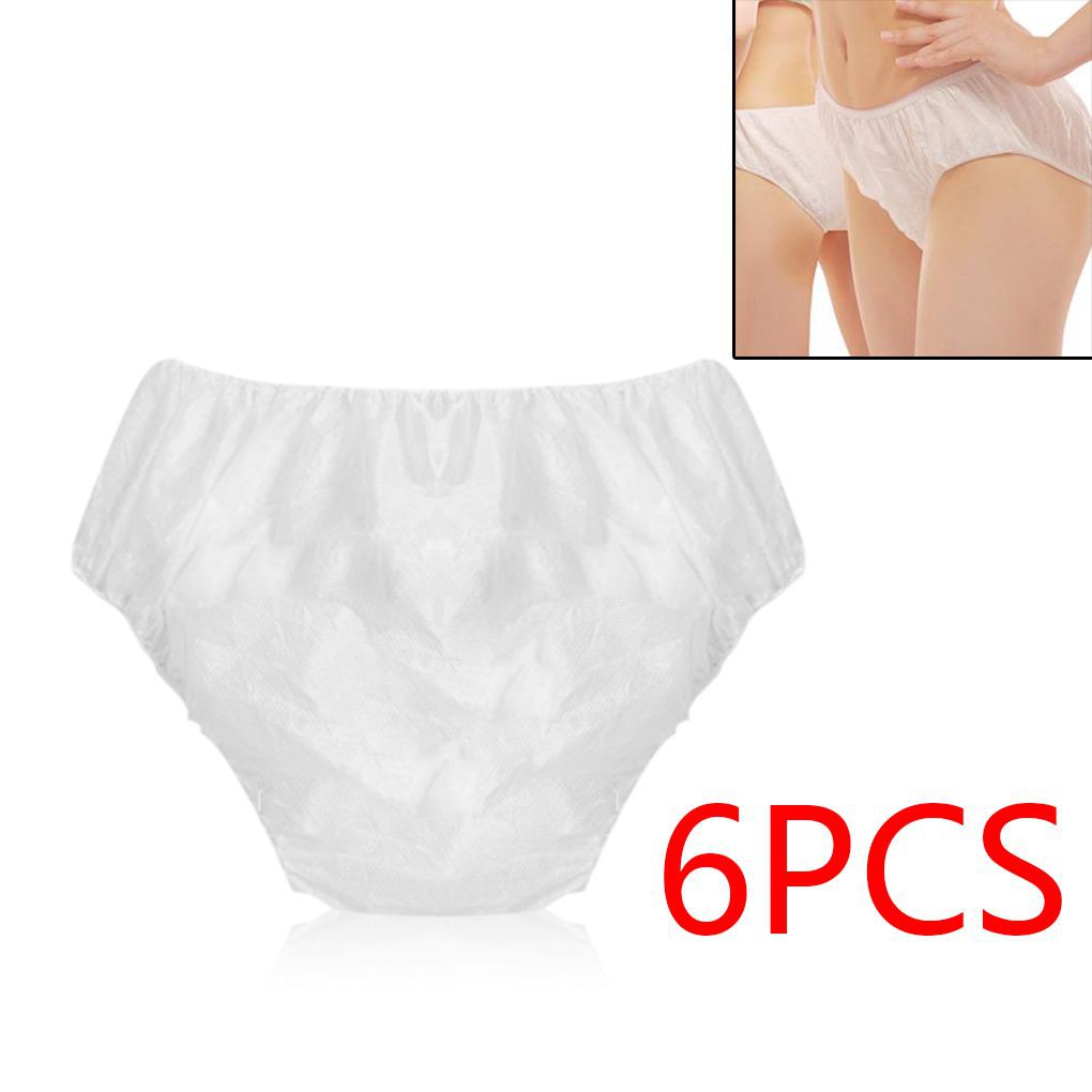 Set 6 quần lót dùng một lần vải không dệt an toàn tiện lợi
