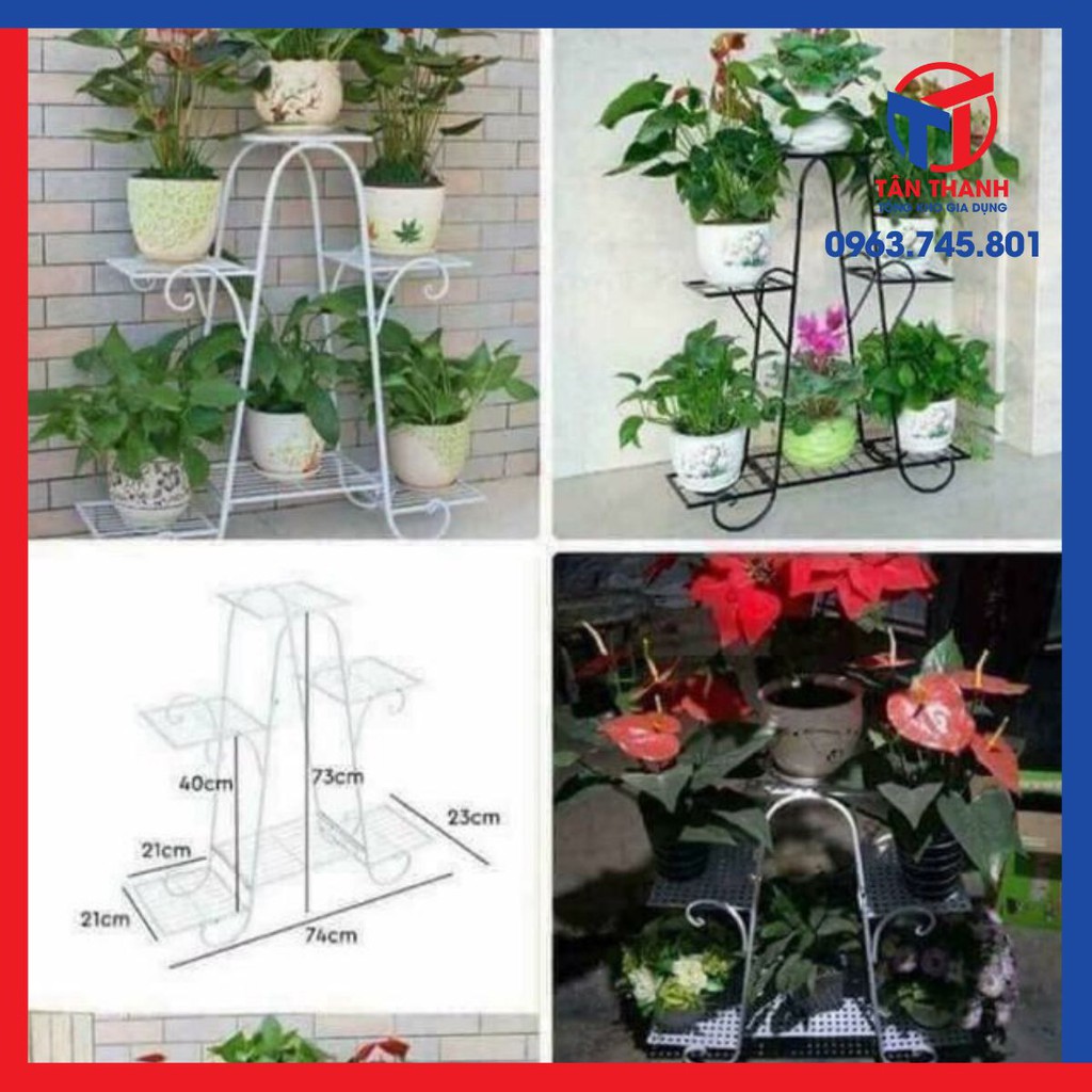 KỆ SẮT ĐỂ CHẬU HOA CÂY CẢNH 6 TẦNG SIÊU ĐẸP