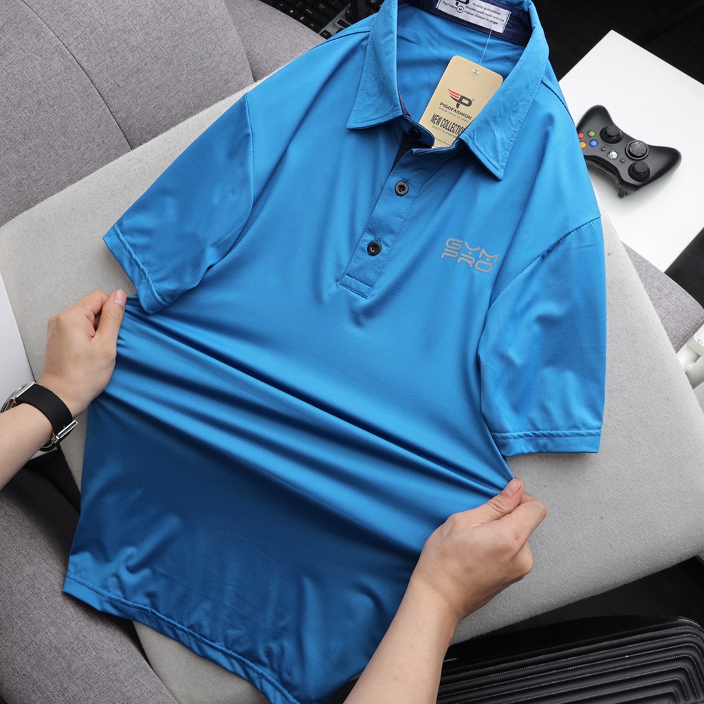 Áo thun nam cổ bẻ chất thun lạnh thoát nhiệt Pigo fashion Zatt01 (chọn màu)