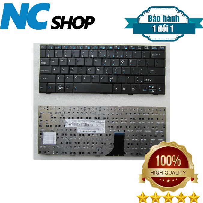 Bàn phím laptop Asus Eee PC 1005 1008 1001 R101 R105 – 1005HA ĐEN