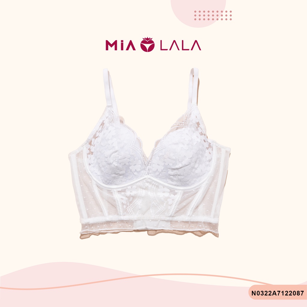 Áo corset ren hai dây có gọng đệm mỏng 0.3cm định hình nâng ngực MIALALA 2087 N0322A7122087