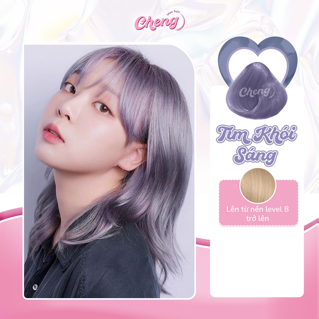 Thuốc nhuộm tóc TÍM KHÓI SÁNG | Chenglovehair, Chenglovehairs