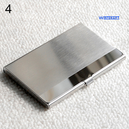 Áo Khoác Mùa Đông Kiểu Dáng Trẻ Trung Năng Động Cho Nữ❣ Thời Trang Fashion Stainless Steel Case Pocket Box ID Card Holder Cover Ốp