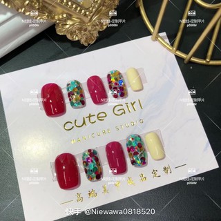 sét trang trí chấm tròn ẩn gel trang trí móng