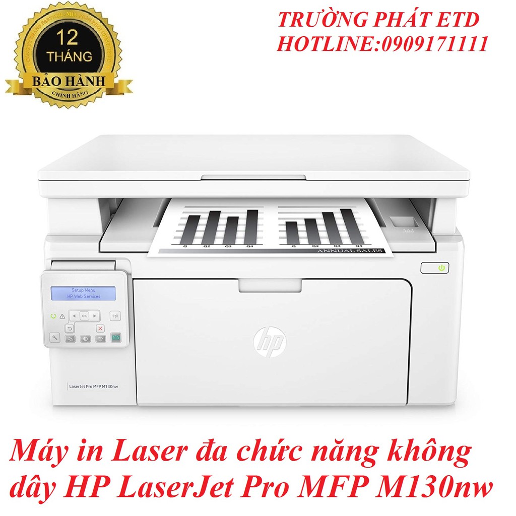 Máy In Laser Đa Chức Năng Không Dây HP LaserJet Pro MFP M130NW