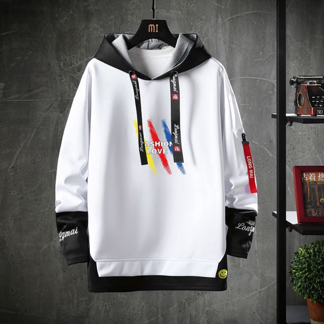 Áo hoodie nam tay dài phong cách hiphop