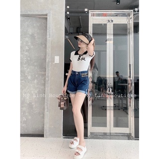 Áo len gân có cổ ôm sát