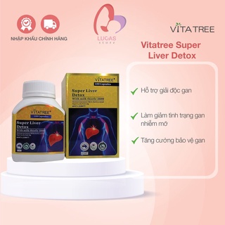 Viên uống thải độc gan vitatree super liver detox with milk thistle 38000 úc tp033