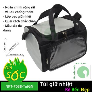 Túi giữ nhiệt bảo quản nóng - lạnh đồ ăn khi đi du lịch, giao nhận đồ ăn - NKT-7038-TuiGN (Nhiều màu)
