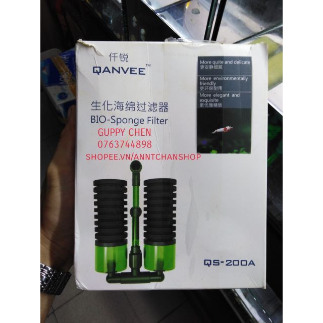 Lọc bio Qanvee QS-200A cho hồ cá