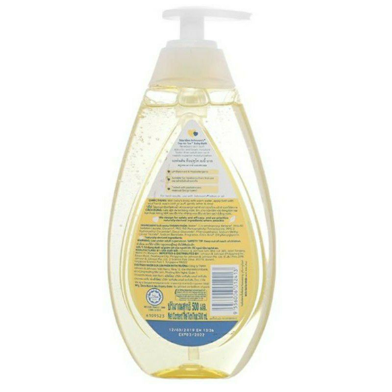 Sữa tắm gội toàn thân Johnson's Baby 200ml/500ml