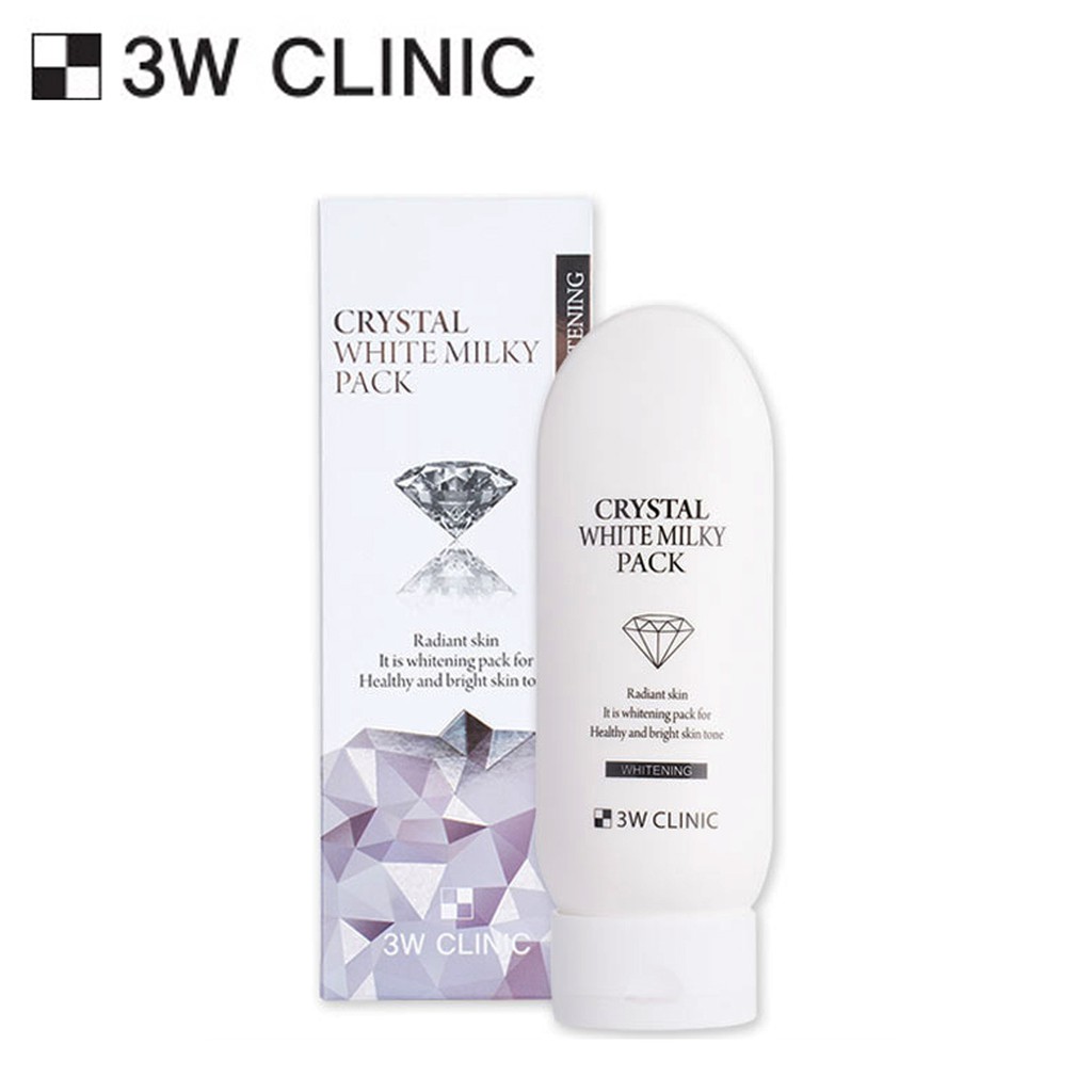 KEM DƯỠNG TRẮNG DA TOÀN THÂN CRYSTAL WHITE MILKY PACK 3W CLINIC 200 GRAM