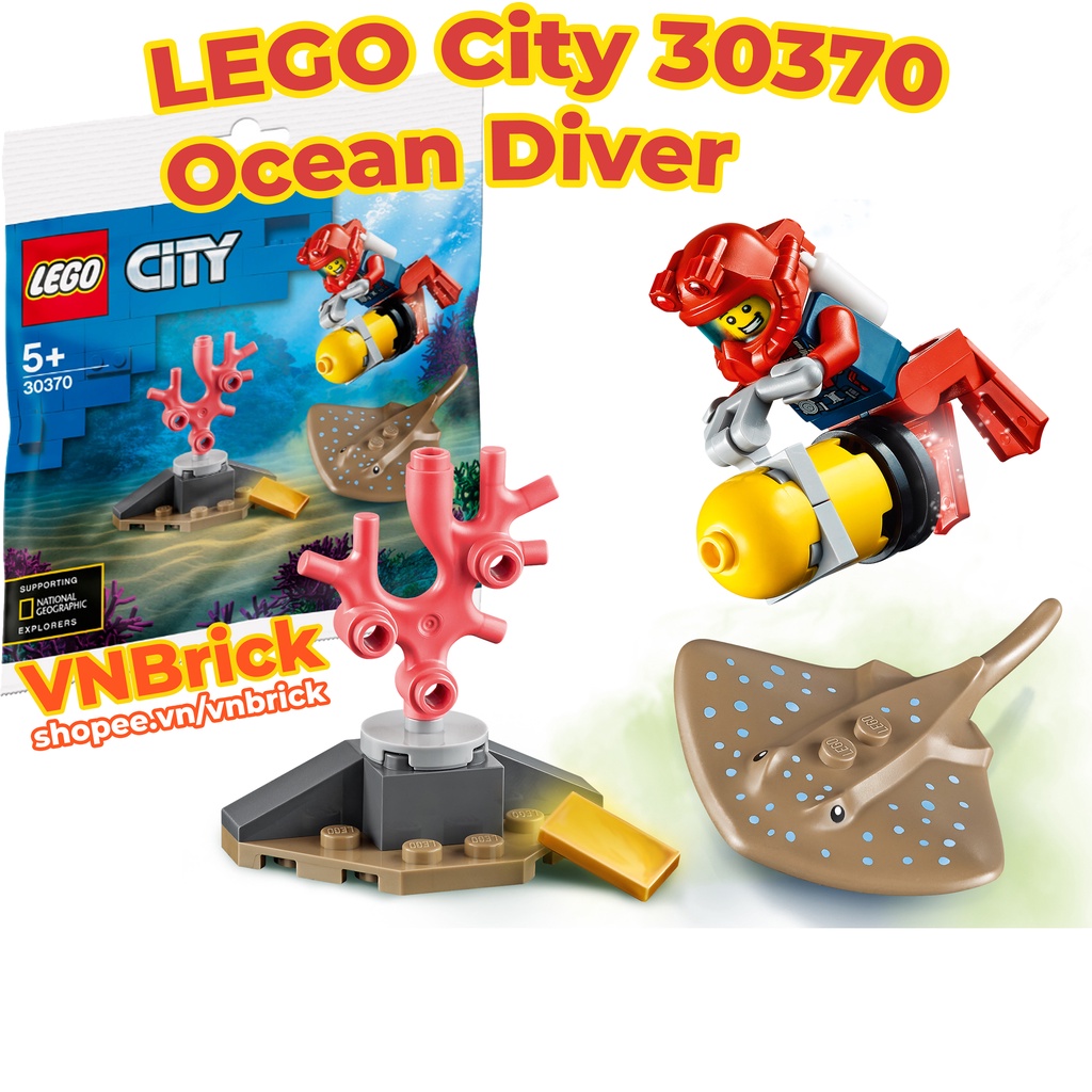 Đồ Chơi LEGO City 30370 Thợ Lặn Đại Dương