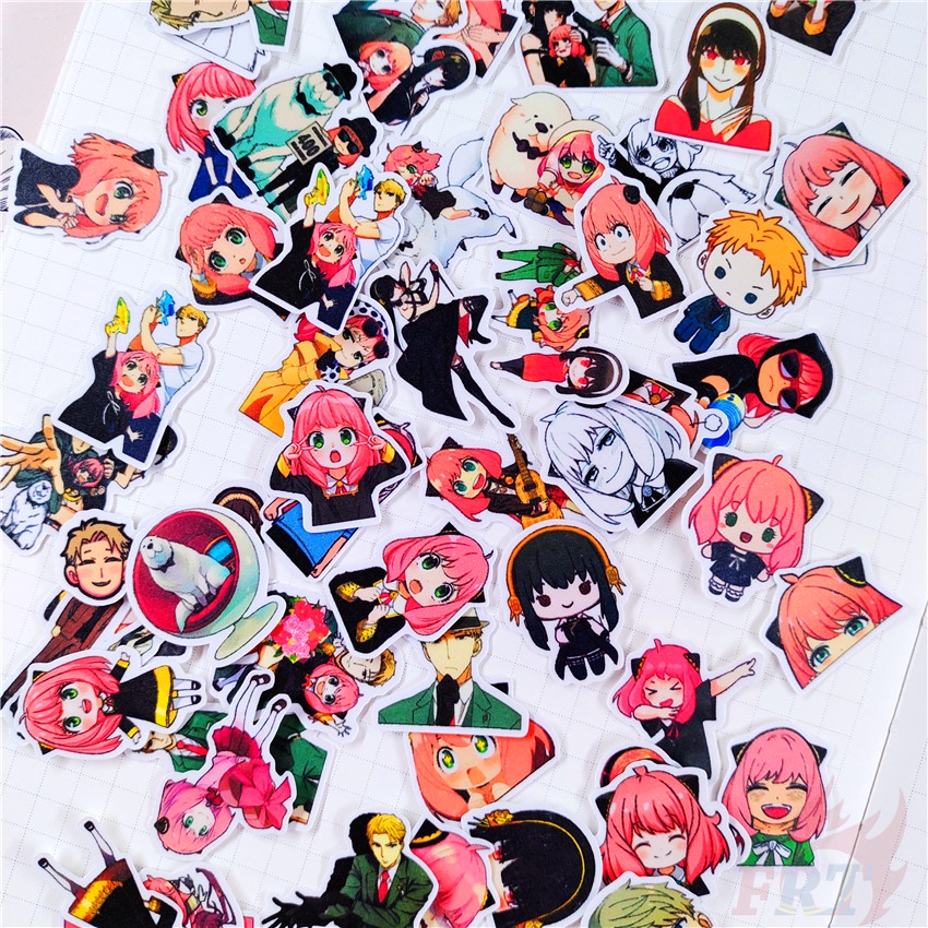 ★★★ Sticker Dán Trang Trí Nhật Ký Mini SPY×FAMILY Q-1 Anya ★★★ Bộ 60 Sticker Dán Trang Trí Album Thời Trang
