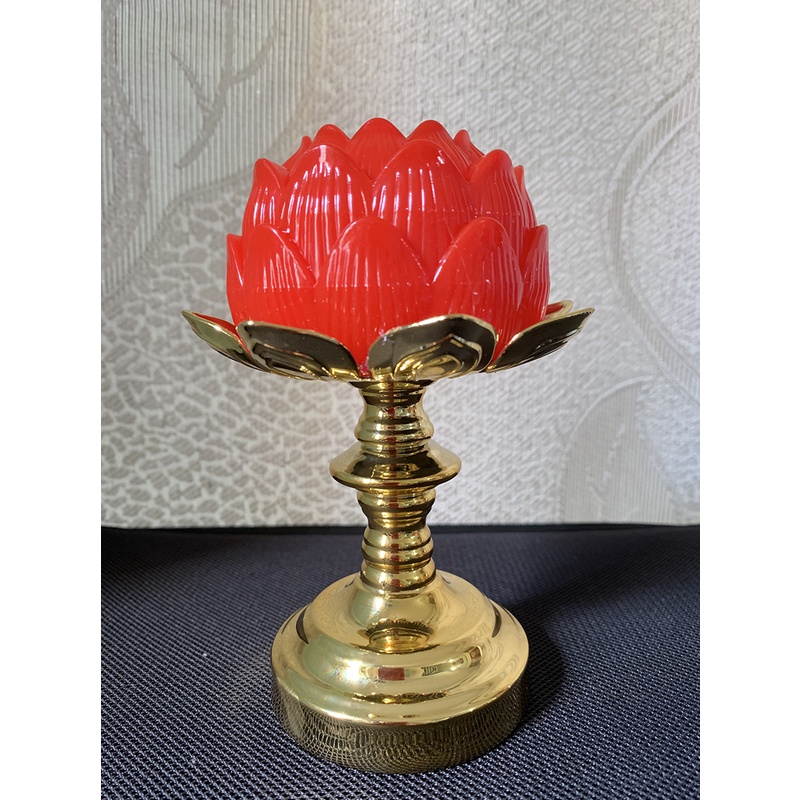 Đèn bông sen, dùng để bàn thờ, bóng led tiết kiệm pin