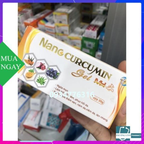 Gel dưỡng da  ngừa mụn Nano curcumin MH ( tuýp 20 g)