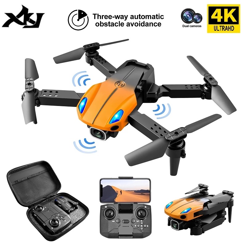 flycam mini 4k KY907 có cảm biến tránh vật cản, camera 4k điều chỉnh 90 độ, bay xa 150m, chụp ảnh và quay phim trên đt