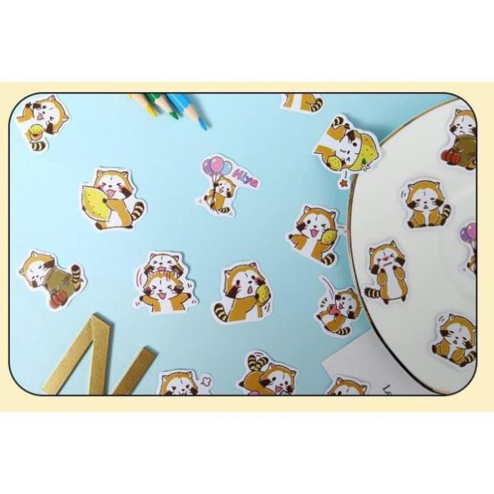 Bộ 44 Sticker Hàn Quốc gấu dán trang trí E33