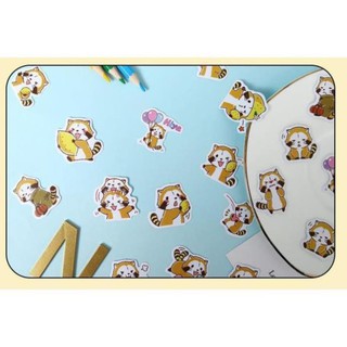 Bộ 44 Sticker Hàn Quốc gấu dán trang trí E33