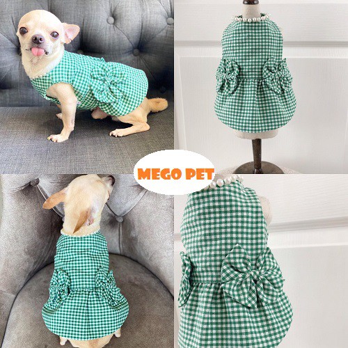 Áo Chó Mèo - Đầm Nơ Princess Cao Cấp