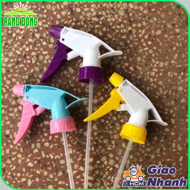 Đầu Vòi Xịt Phun Sương Gắn Chai Nhựa Nhiều Màu (Phi 28mm, Giao Màu Ngẫu Nhiên) - Hạt giống Rạng Đông