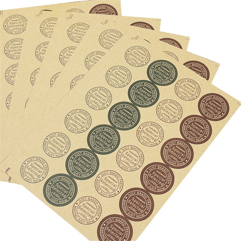 Nhãn Dán Trang Trí Hộp Quà Xà Phòng / Bánh Quy DIY