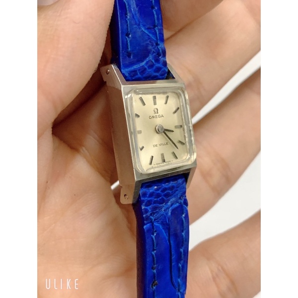 Đồng hồ si nữ Thuỵ Sĩ hiệu Omega cơ cổ lên dây, mặt vuông